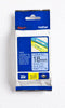 Etiqueta azul continua laminada Brother TZE541 - de 18 mm de ancho x 8 mts de largo. Impresión en negro. Etiqueta azul continua laminada Brother TZE541 - de 18 mm de ancho x 8 mts de largo. Impresión en negro.